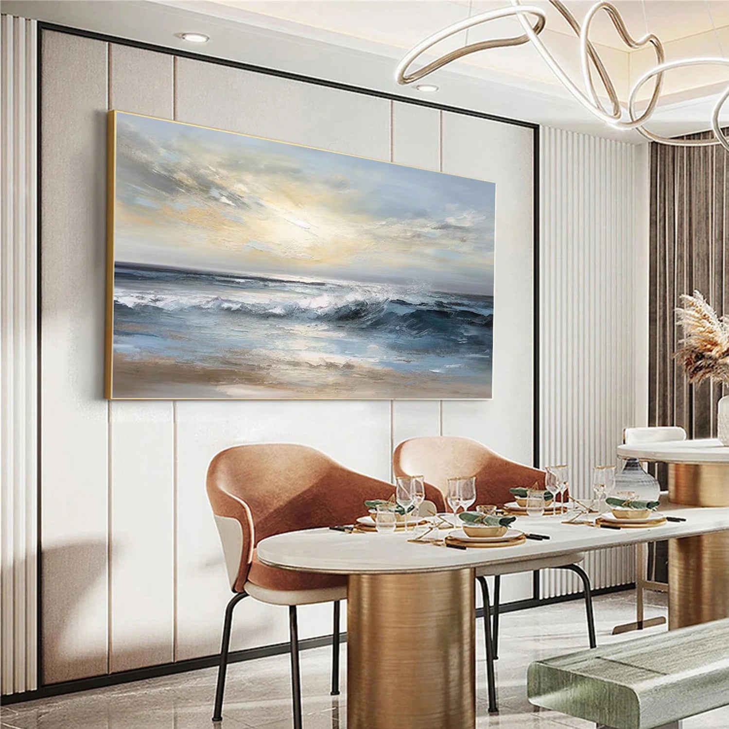 Sea & Sky Abstract Wall Art #MS134 - Image 3