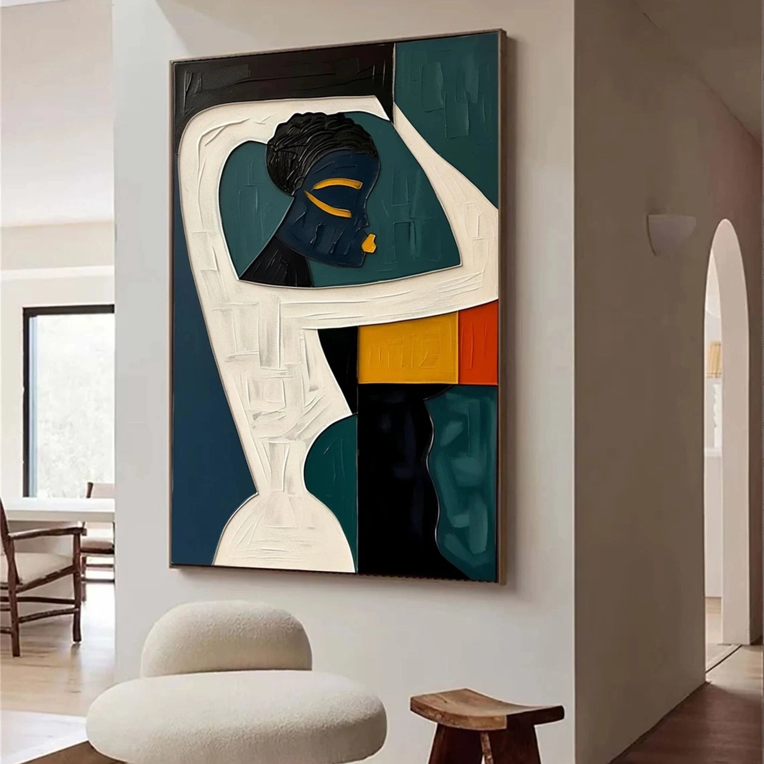 Abstract Portrait Colorful Painting #AP002 - Image 3