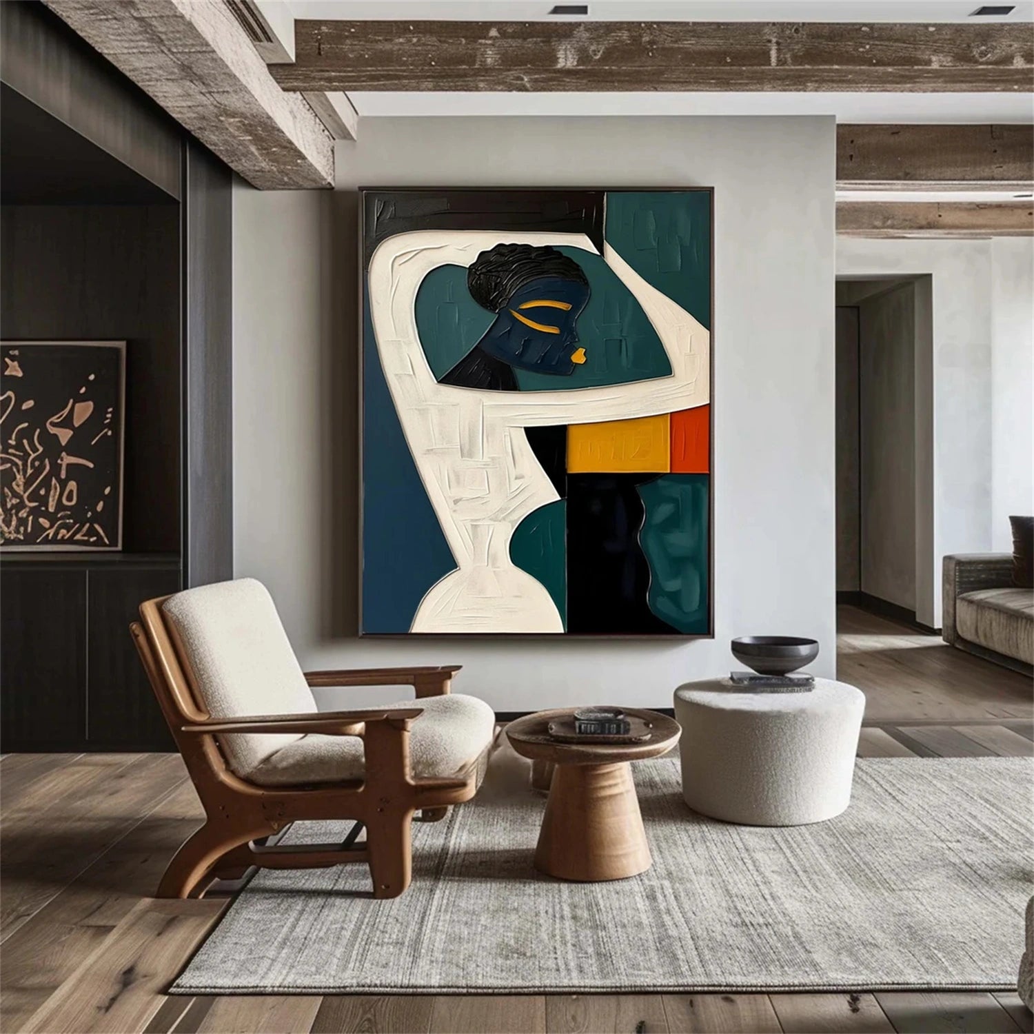 Abstract Portrait Colorful Painting #AP002 - Image 7