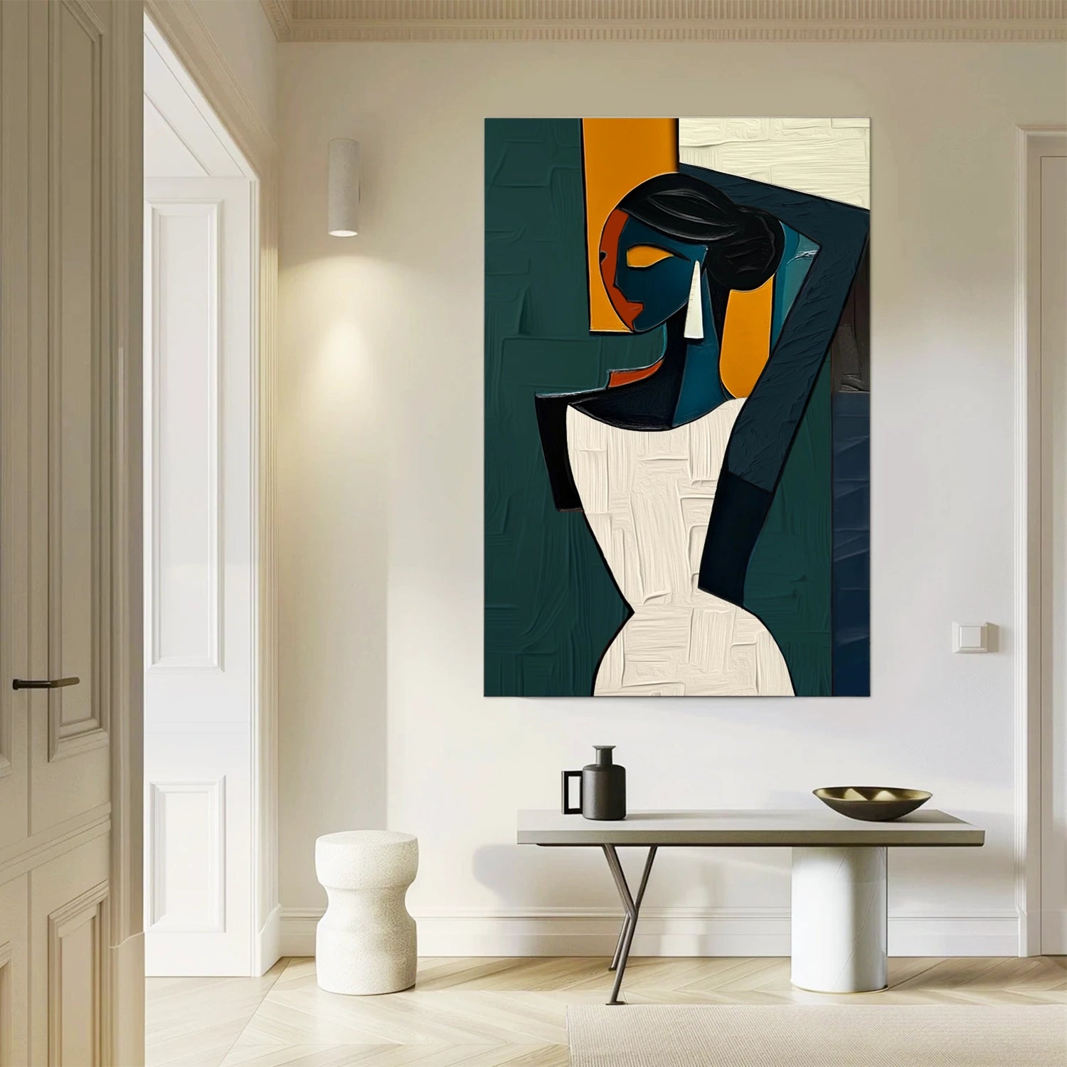 Abstract Portrait Colorful Painting #AP030 - Image 6